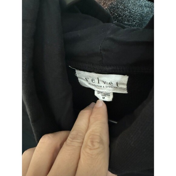 Velvet by Graham & Spencer Sweatshirt Midi Dress M - Picture 4 of 6
